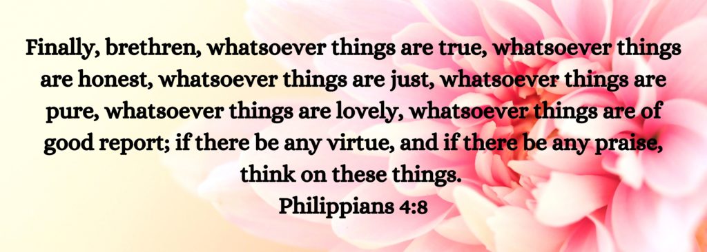 philippians 4 8 official verse of hannah e griggs . com