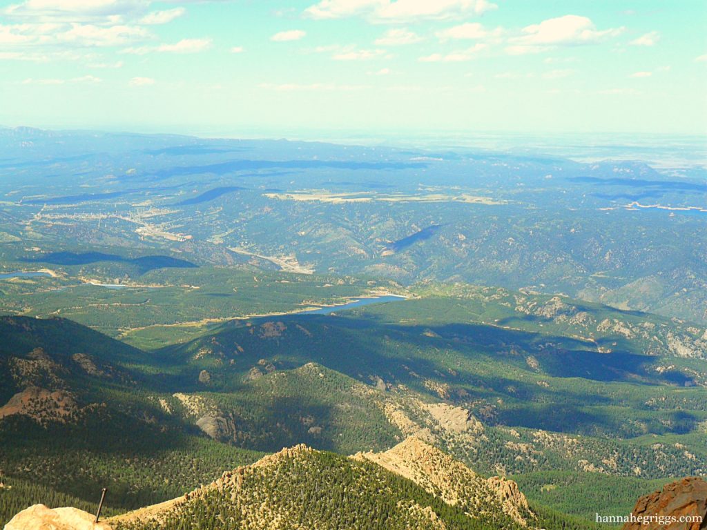 view from atop Pike's Peak | Pike's Peak or Bust