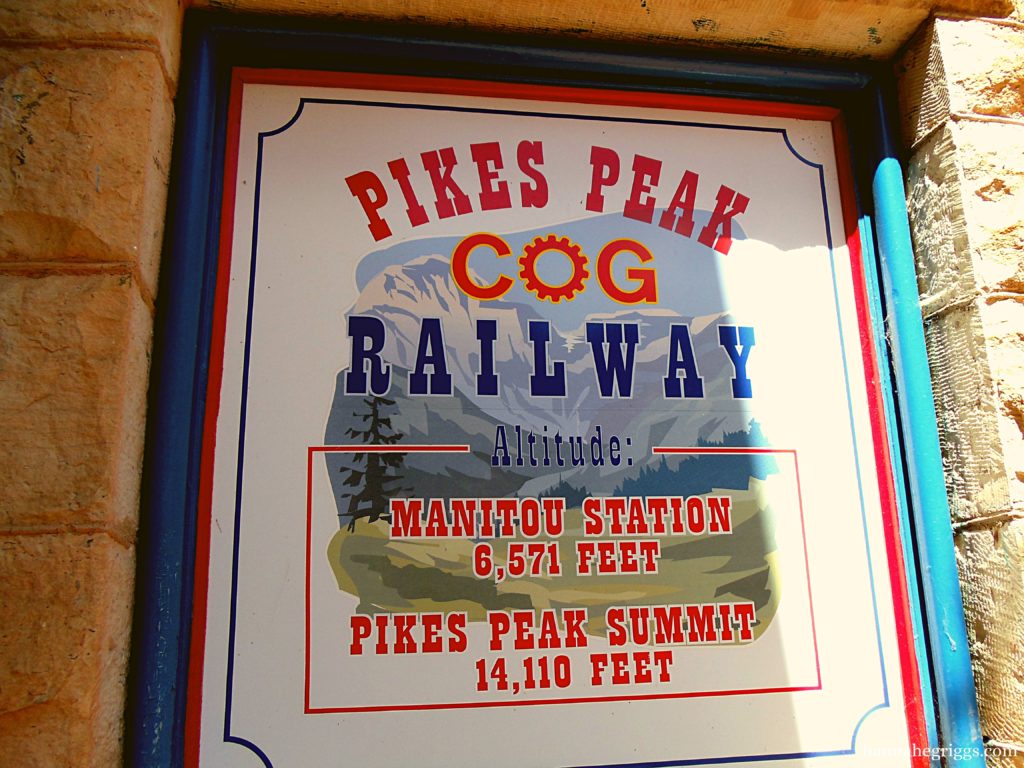 pike's peak cog railway sign | Pike's Peak or bust